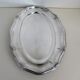 Plat ovale métal argente epns Suede