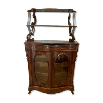 Louis Philippe cupboard in mahogany and nineteenth century veneer
