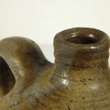 Bonbonne, old jug in enameled stoneware
