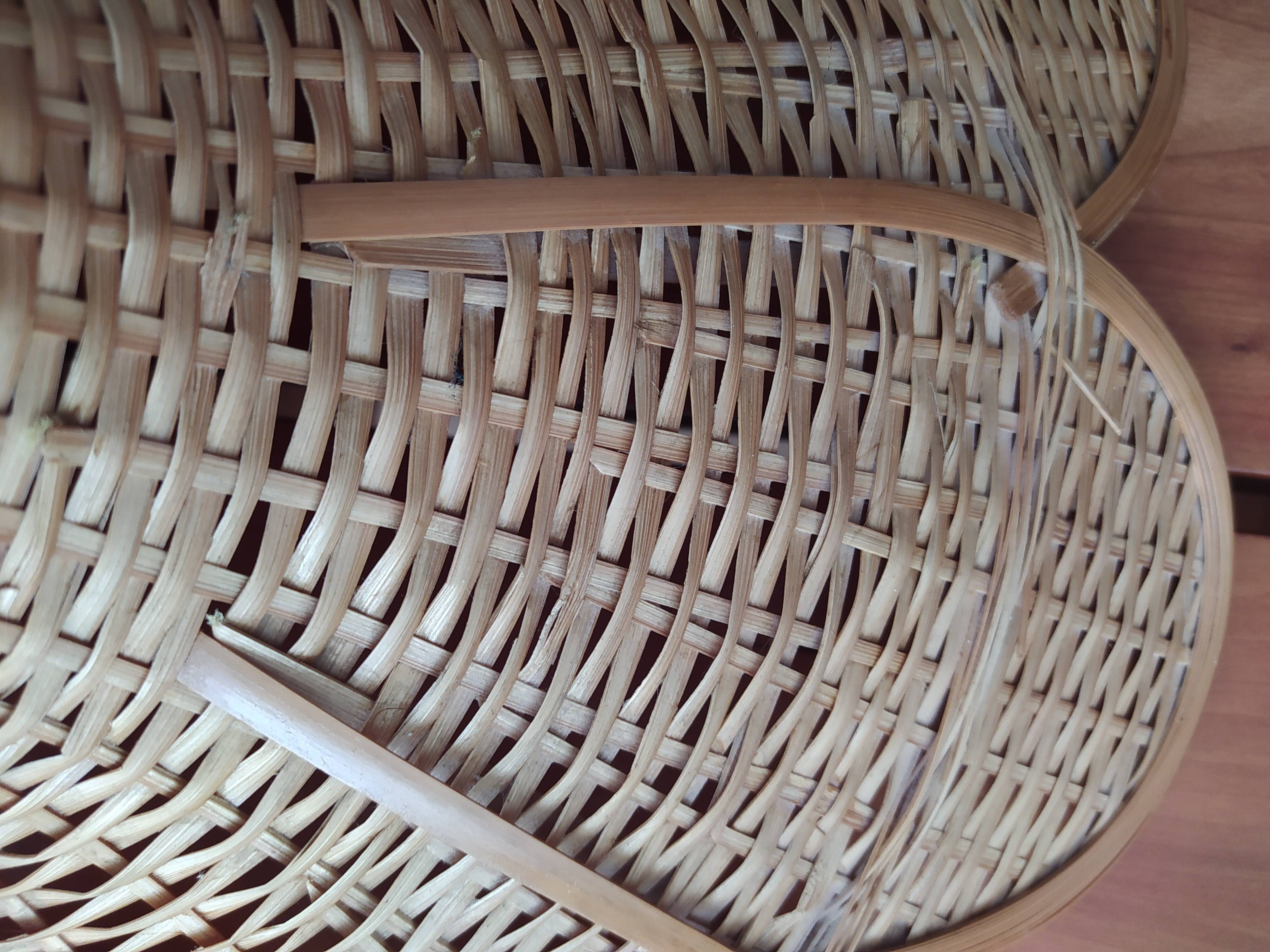 Vintage rattan hanging lamp