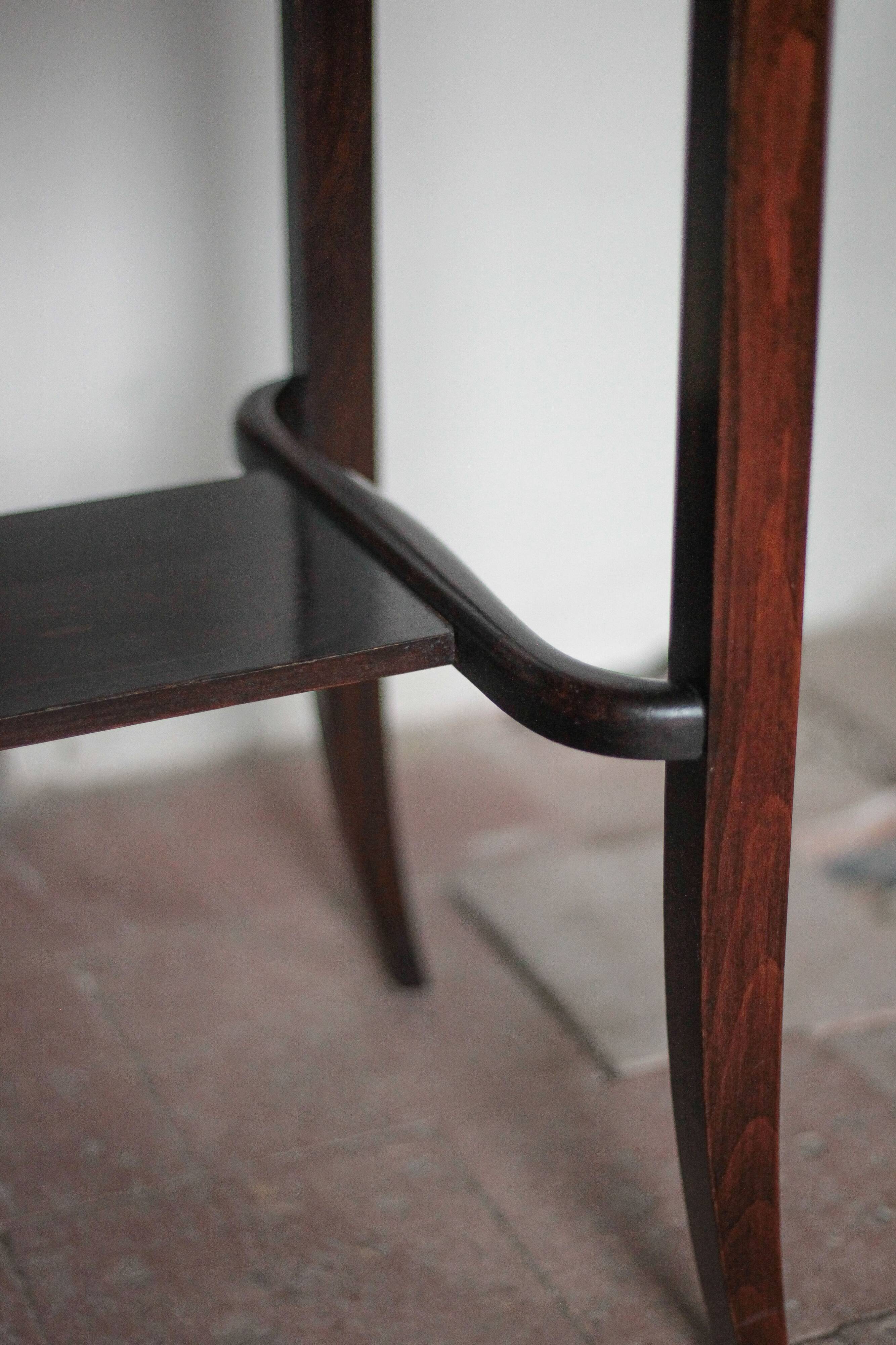 Table vintage, table bois avec 1 tiroir, console art déco, table d'appoint