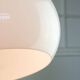 Lampe à Suspension Jolly Blanche par Luigi Massoni pour Guzzini, 1970s