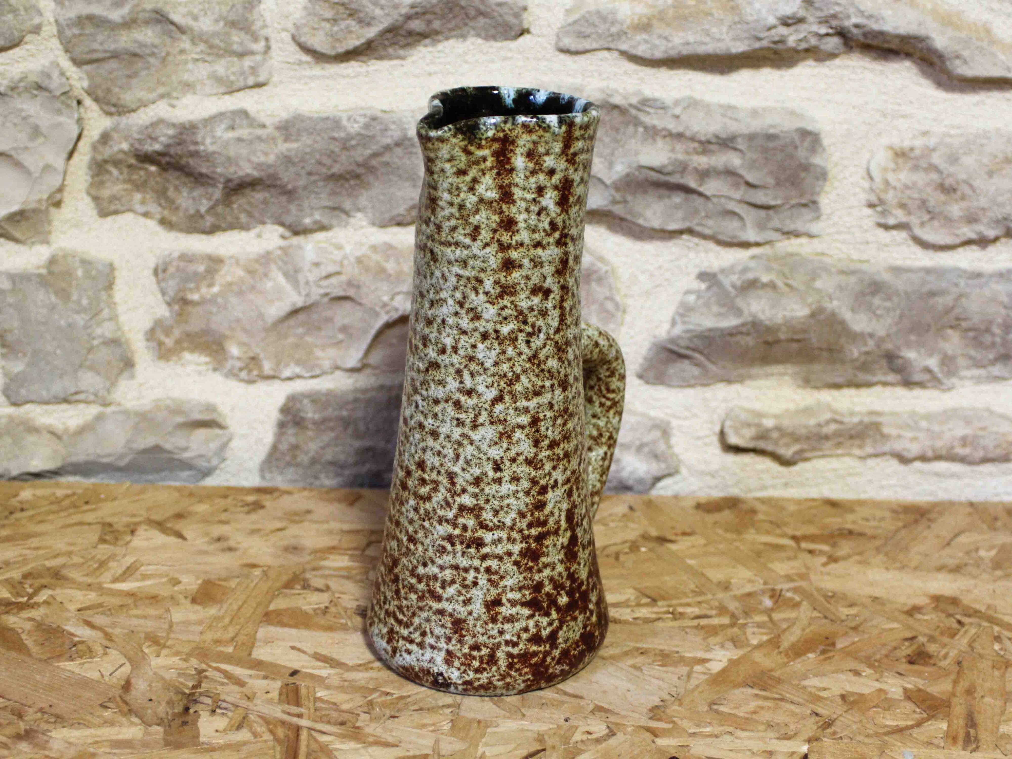 Glazed stoneware jug