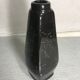 Ancient Soliflore Vase in Black Enamel ceramics - Gold Signed Vintage