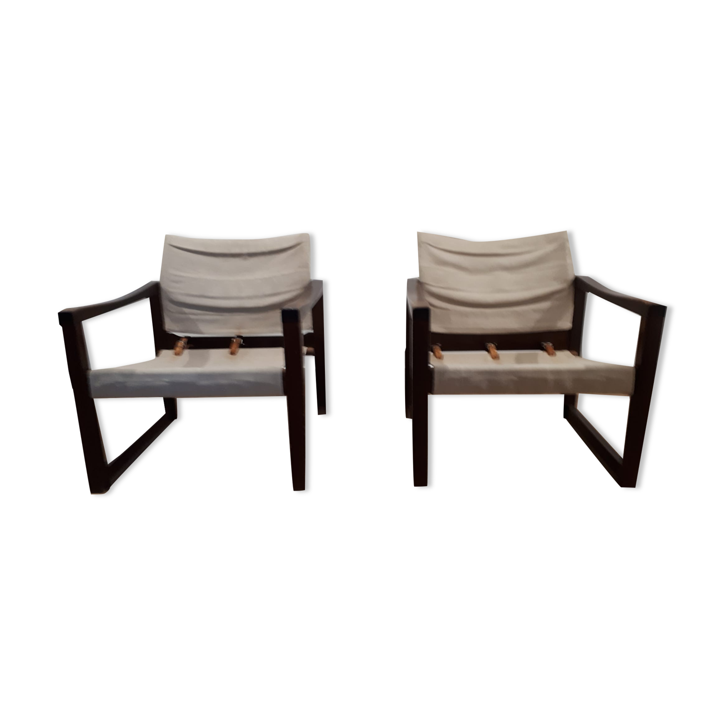 Pair of diana chairs, sweden, 70s