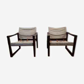 Pair of diana chairs, sweden, 70s