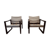 Pair of diana chairs, sweden, 70s