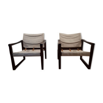 Pair of diana chairs, sweden, 70s