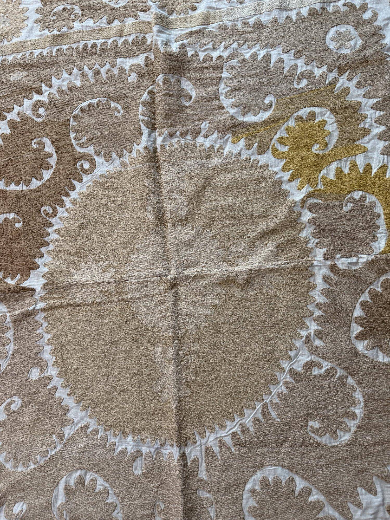 Vintage hand-embroidered tablecloth 137x147 cm