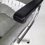 Vintage chrome swivel armchair