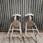 Paire chaises hautes Nicole Vintage - Tabouret d'atelier