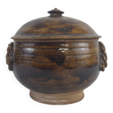 Stoneware soup tureen Jean Michel Doix / Puisaye