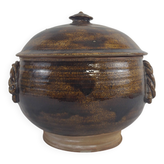 Stoneware soup tureen Jean Michel Doix / Puisaye
