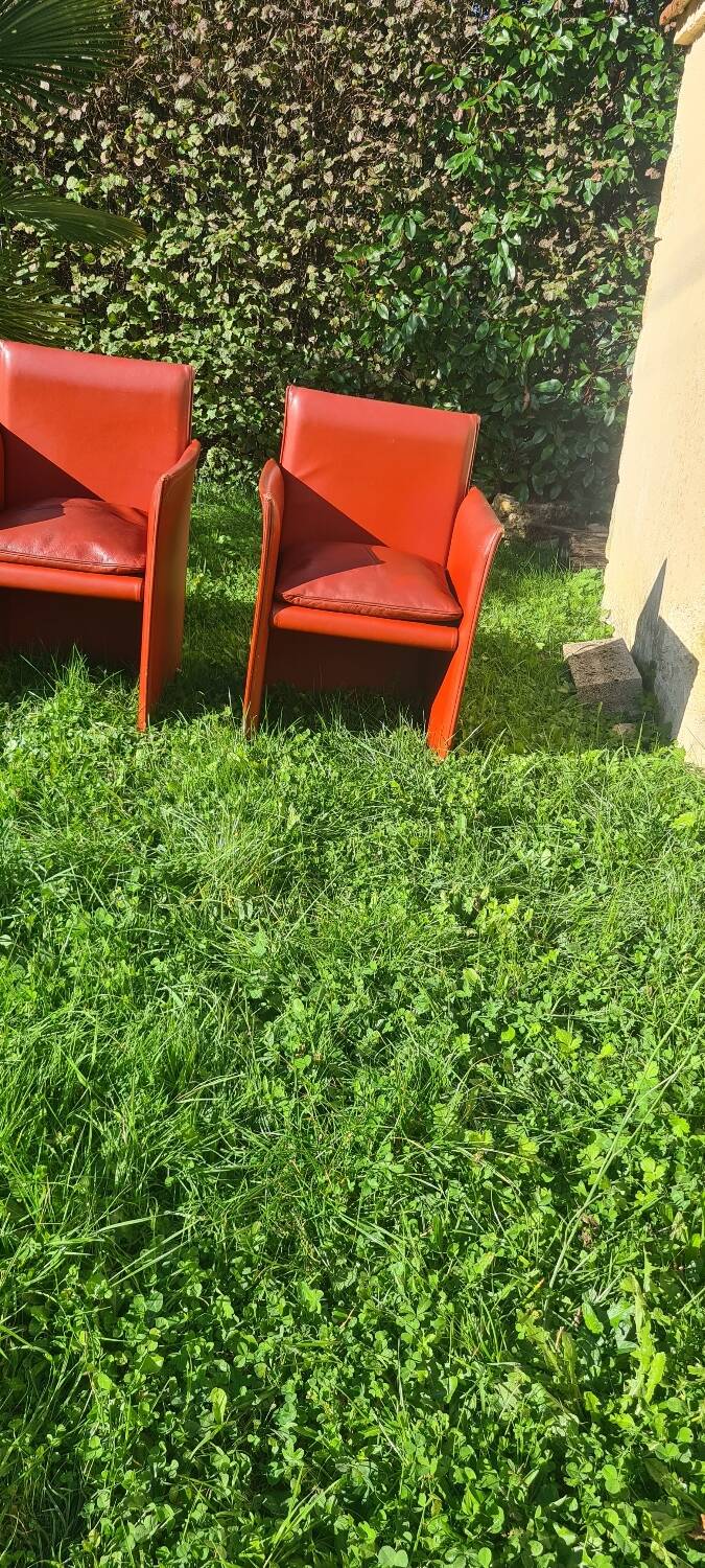 Set of 3 armchairs "401 break" by Mario Bellini for Cassina