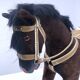 Vintage Mid-Century Wooden Rocking Horse Circa 1960s, Stuffed With Straw
