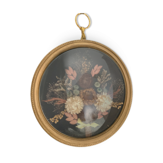 Frame dried flowers