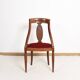 Chaise gondole Art Déco en bois massif