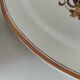 Pair of earthenware plates from Creil and Montereau, decorated with carnations, 1876-1920