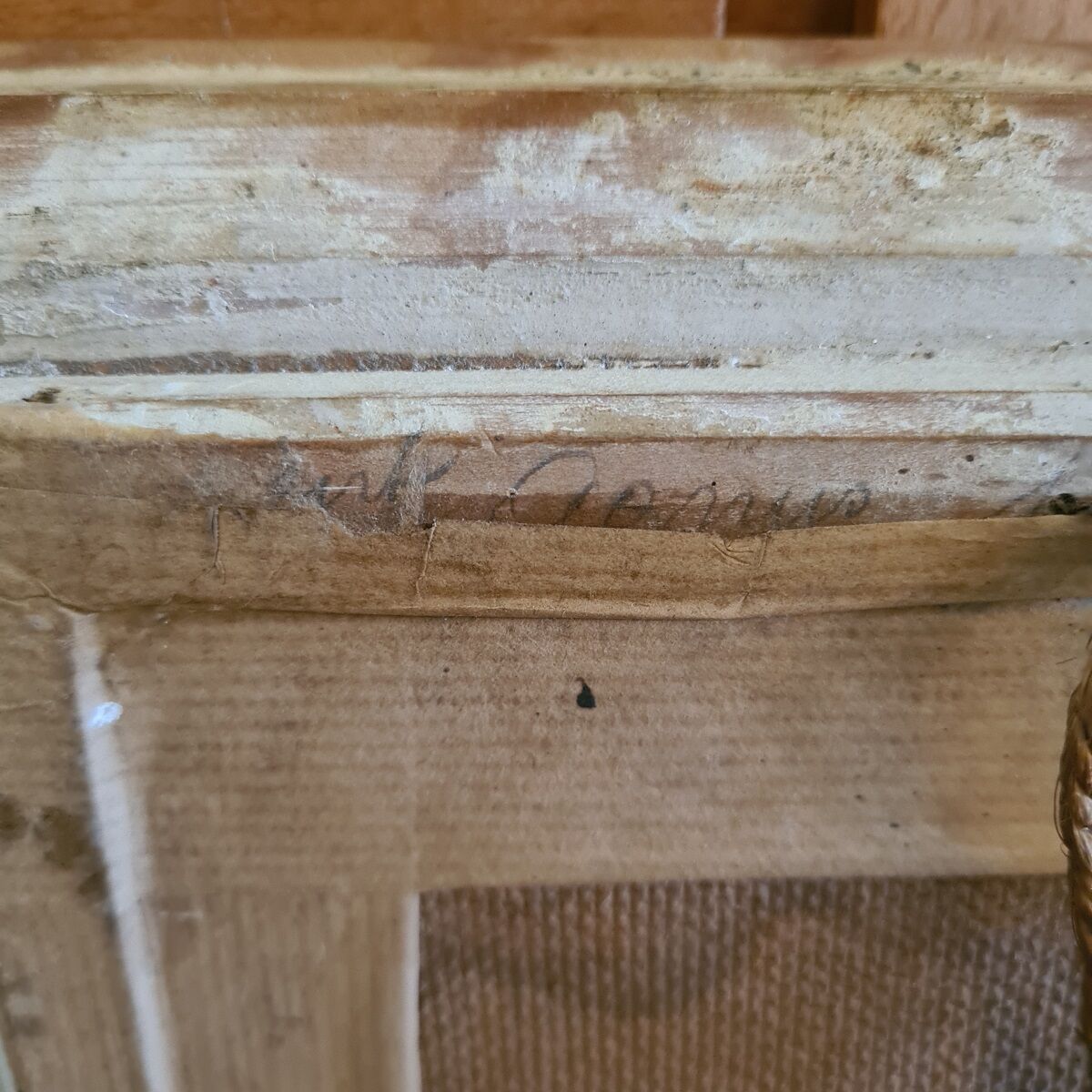 Old Painting Fisherman In Boat. 1st half 20th century