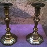 Paire de flambeaux ancien