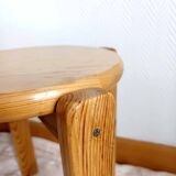 Scandinavian stool in solid pine