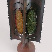 Lampe brutaliste en métal et céramique - Accolay