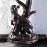 Enamelled cast iron umbrella stand