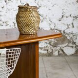 Vintage braided rope basket