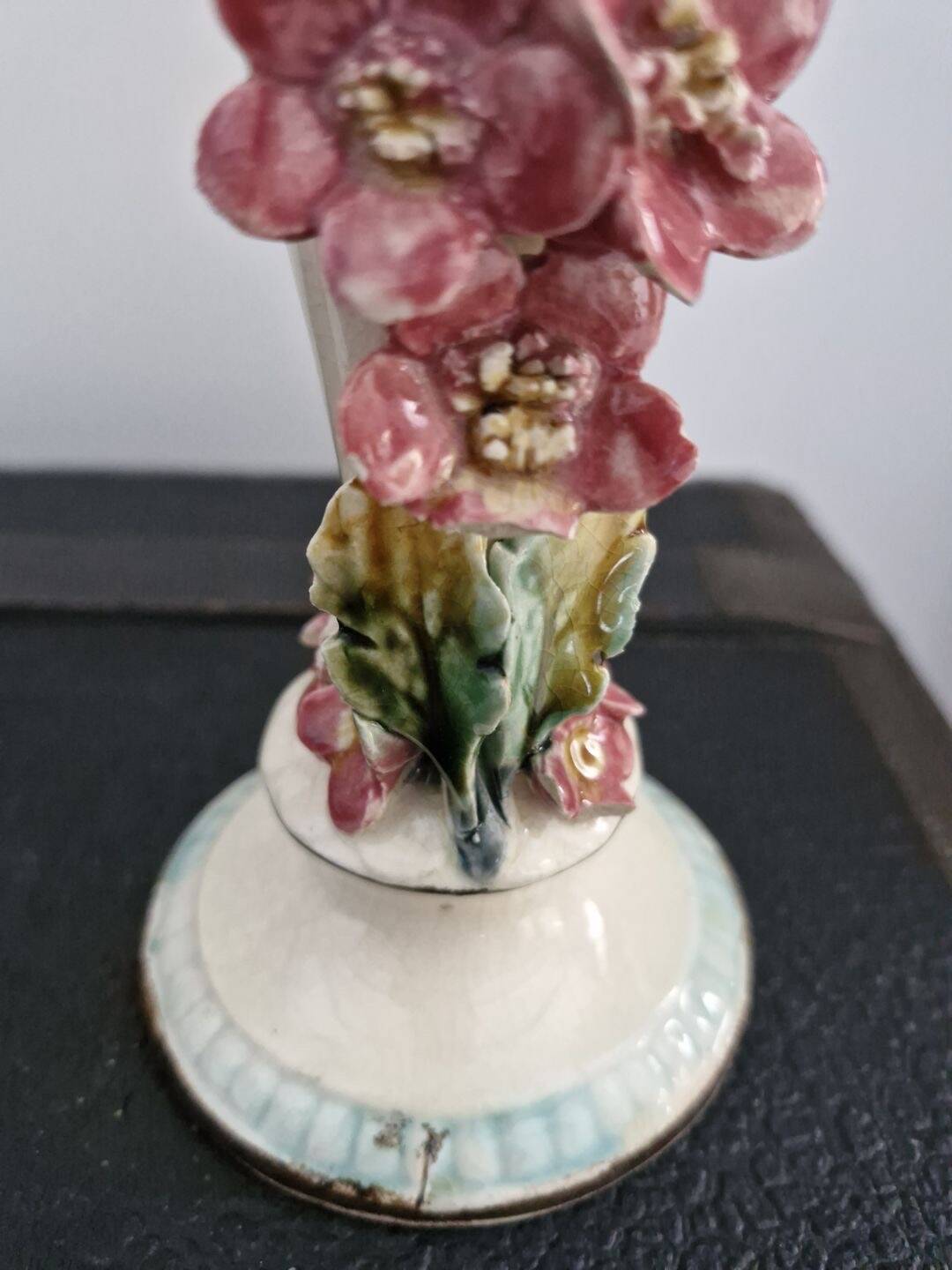 Pair of slip soliflores – Art Nouveau, late 19th century