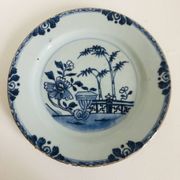 Blue and white porcelain plate from China