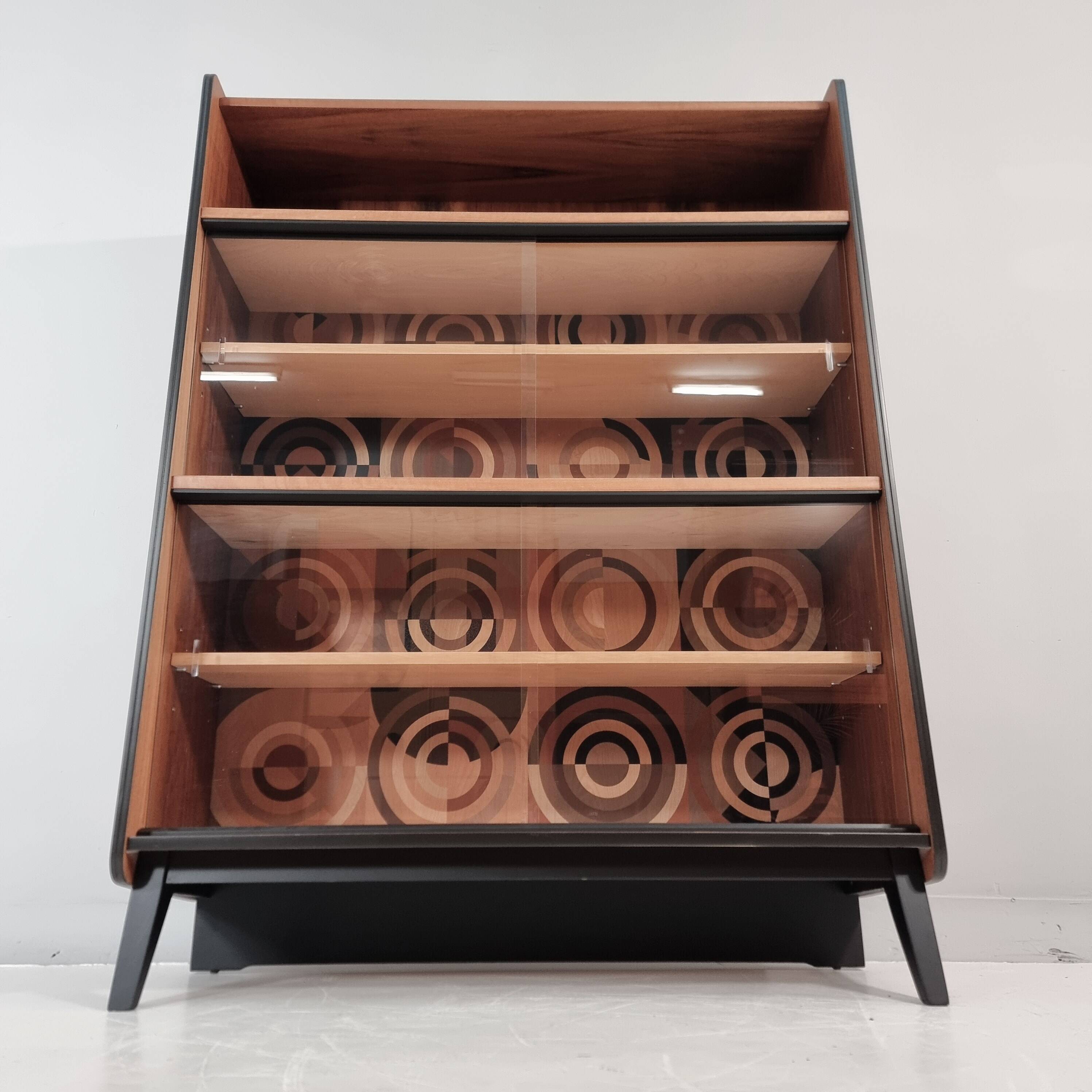 Vintage Brown Vitrine from Tatra, 1970s