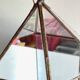 Vide poche mural miroir et laiton vintage