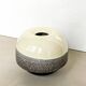 Vintage Ceramic vase, Brown and Cream, Made in Italy, 1970s , Collectible