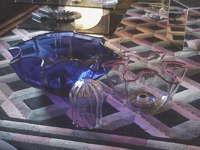 Vistosi Galea Adalberto Dal Lago design years '60 big floor lamp three glass