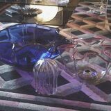 Vistosi Galea Adalberto Dal Lago design years '60 big floor lamp three glass