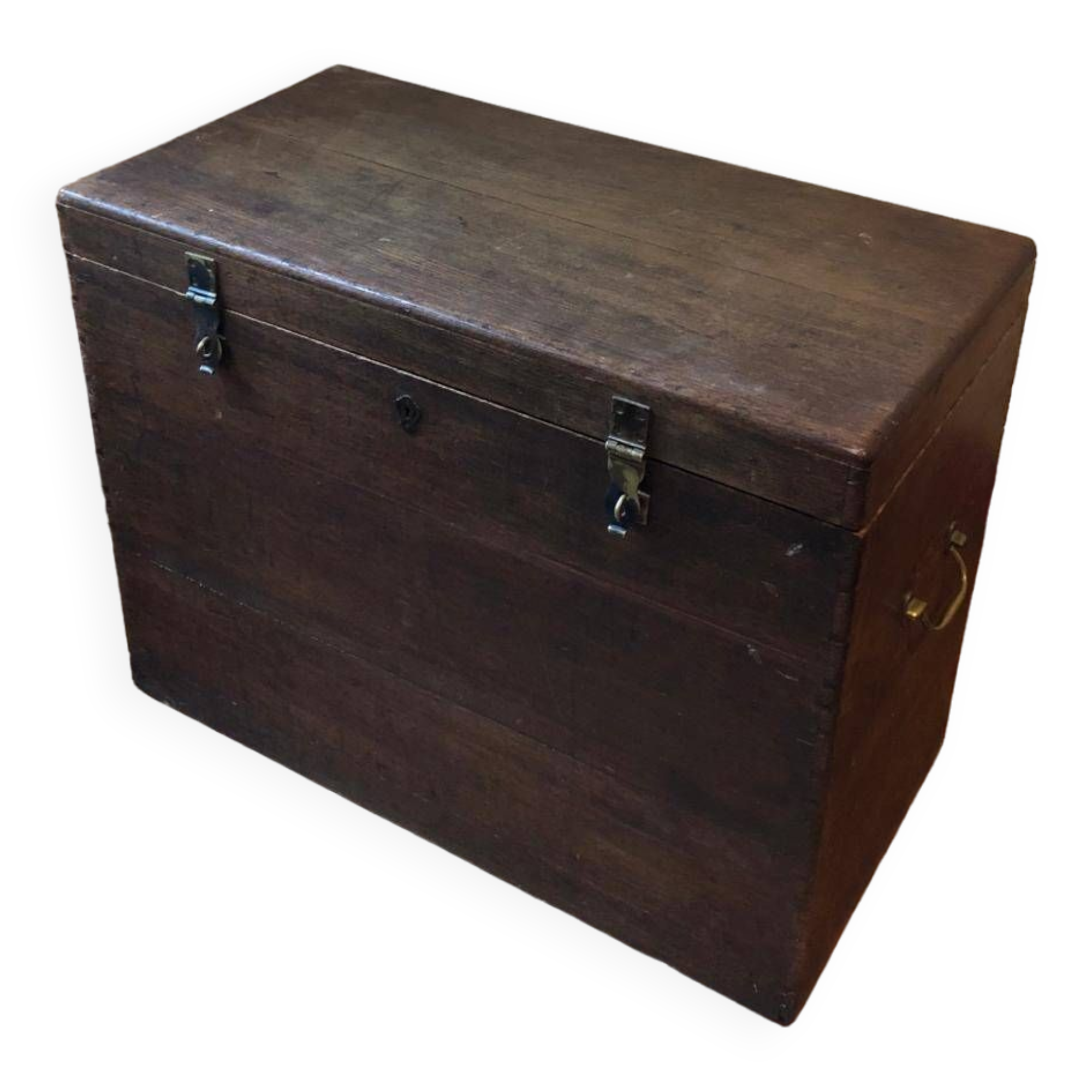 Large solid wood chest