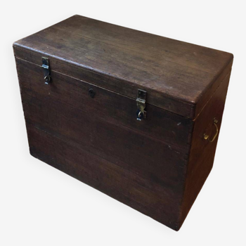 Large solid wood chest