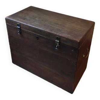 Large solid wood chest