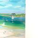 Huile sur toile paysage maritime