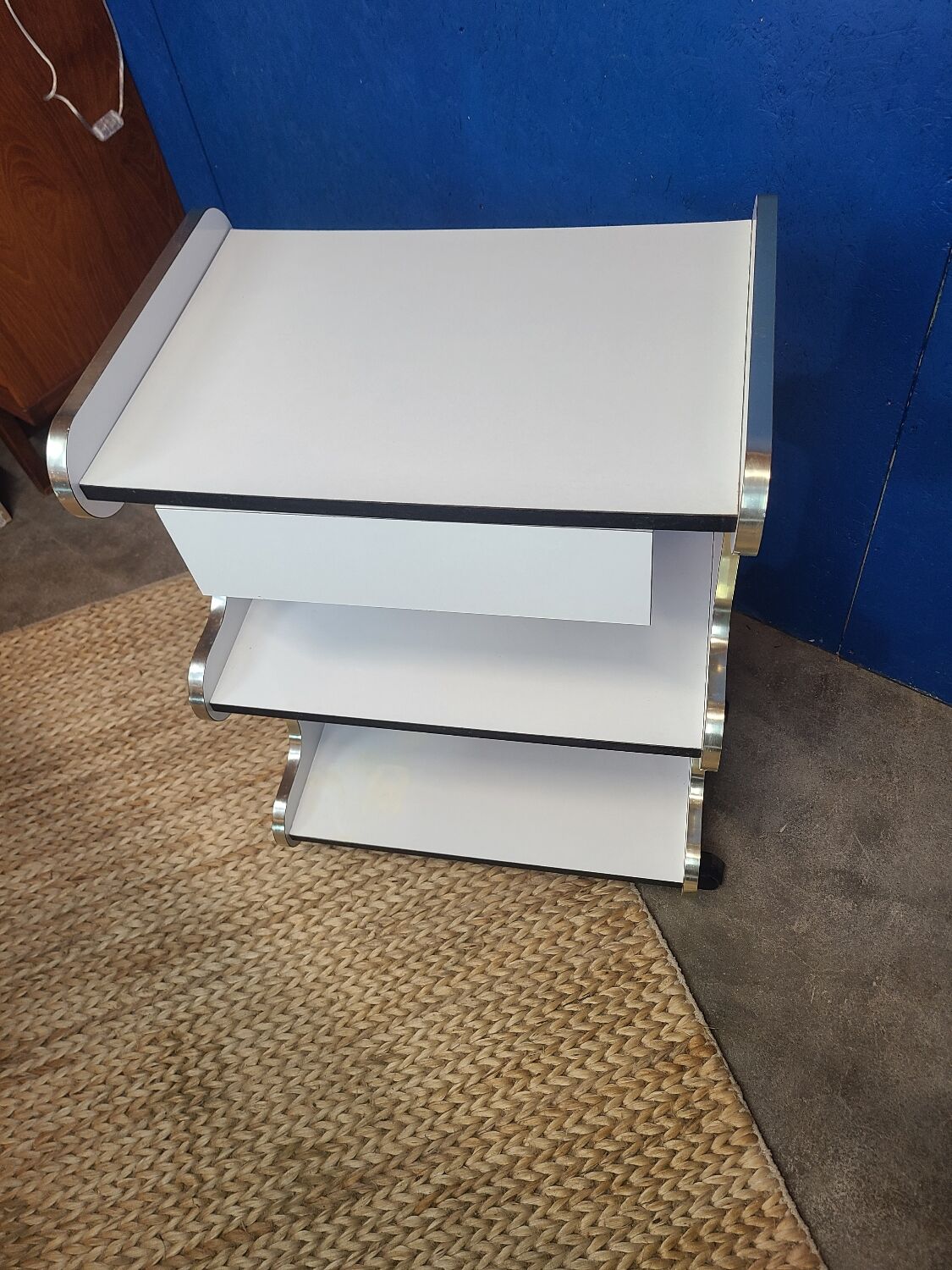 Vintage trolley on wheels