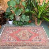 Vintage turkish oushak rug 150x87 cm carpet