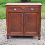 Parisian sideboard in solid oak and solid poplar early 20th century