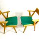 Pair of chair chair bridge design vintage 50