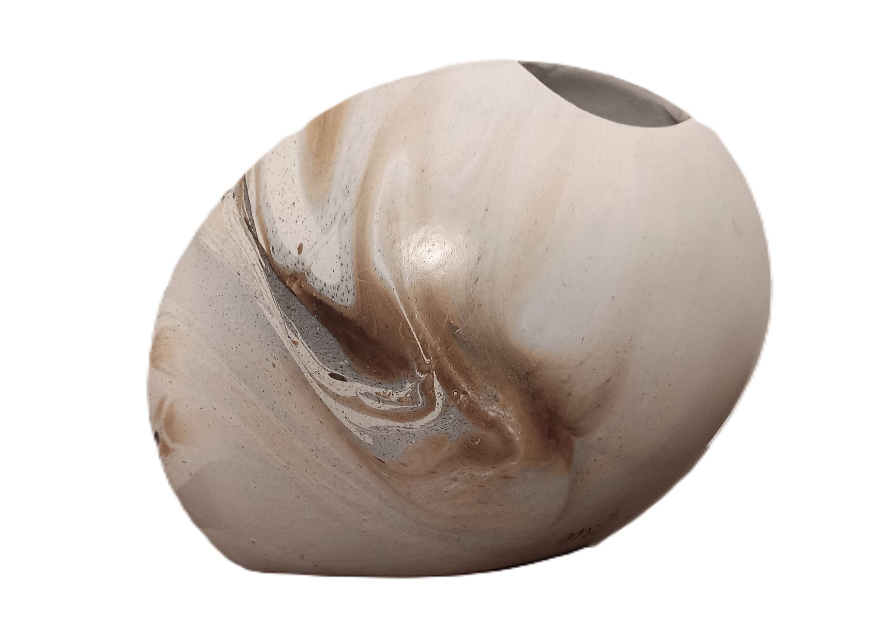 Signed ceramic lens vase