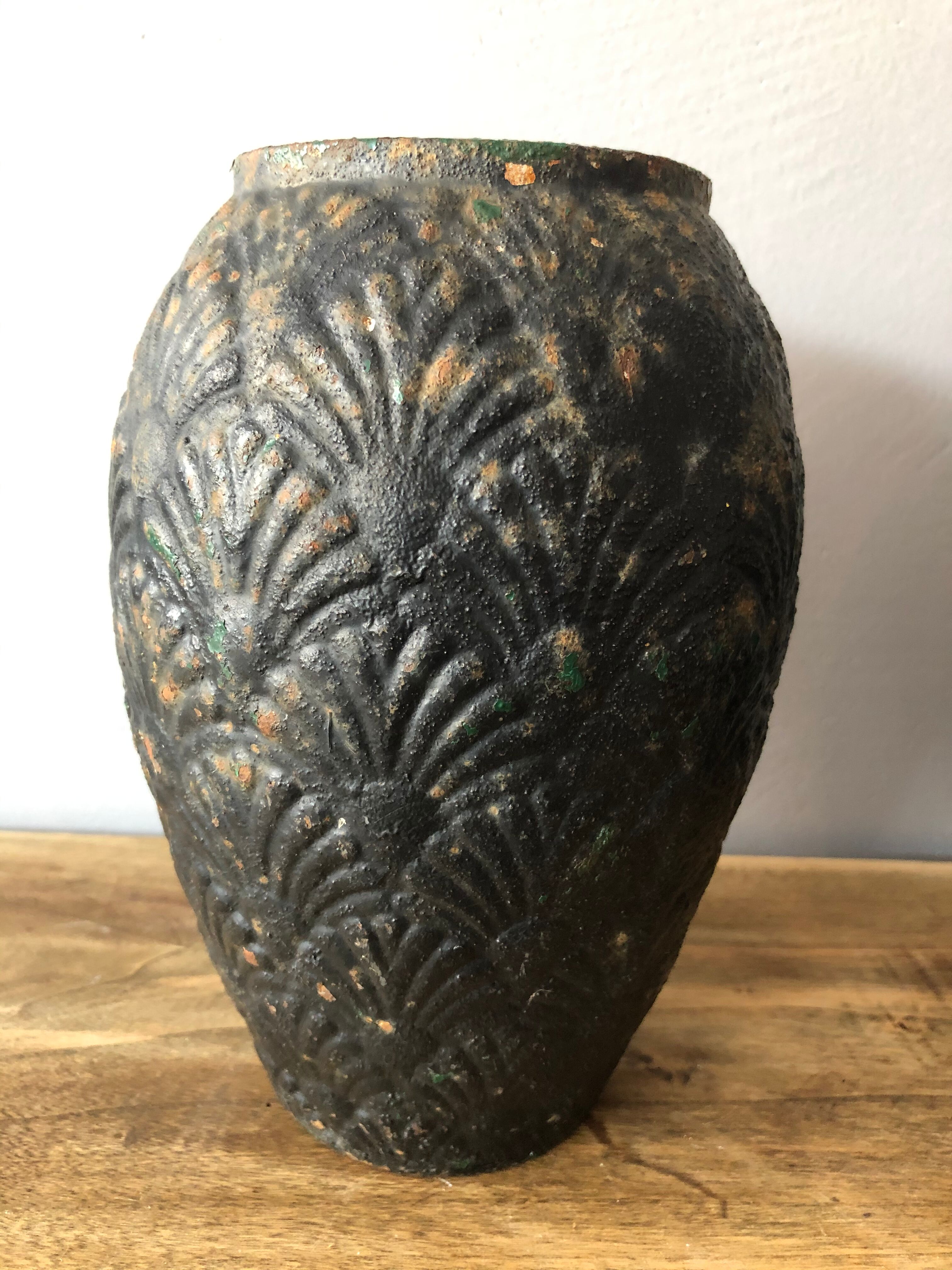 Cast iron flower pots