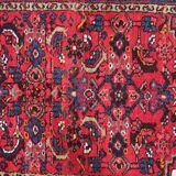 Handmade vintage Persian Hamadan rug 103cm x 142cm 1970s - 1C1170