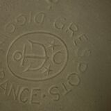 Jug, gargoulette in glazed stoneware white digoin france vintage