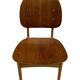 Vintage dining room chair Scandinavian 1960s plywood and teak design