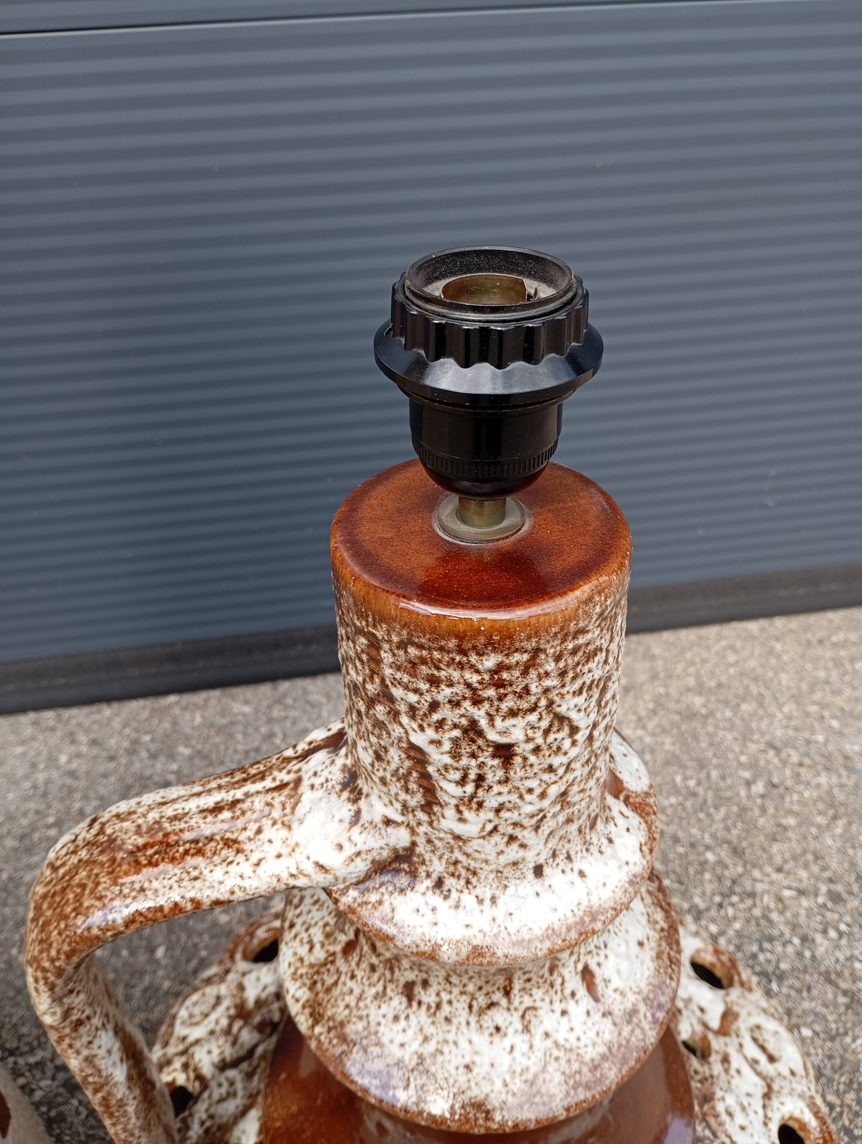 70s ceramic floor lamp