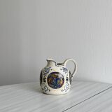 Hand painted ceramic decorative pitcher